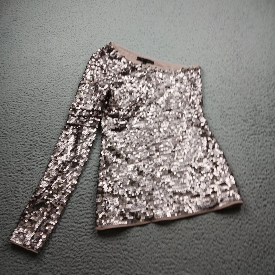 Pullover BCBGMaxazria Top Mujer Lentejuelas Medianas Manga Larga Foto 1 de 4