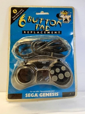 Vintage NOS #1 Laing Third Party Sega Genesis 6 Button Replacement Controller - Image 1 of 4