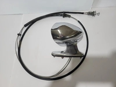 1975-1979 Chrysler Dodge Plymouth RH Chrome Remote Sport Mirror OEM #3861327 - Image 1 of 4