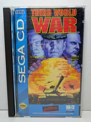 Third World War (Sega CD, 1994) CIB Manual + Foam + Reg Card Tested Working - Image 1 of 4