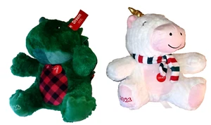 Menge 2 Neu Petsmart Plüsch Quietschen Hundespielzeug 2023 Einhorn & Drache Kostenloser Versand - Bild 1 von 9