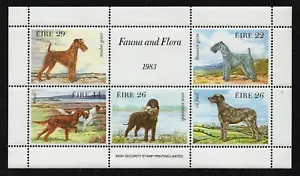 IRELAND, SCOTT # 567A, MNH MINI SHEET - DRAWINGS OF DOGS BY WENDY WALSH 1983 - Picture 1 of 1