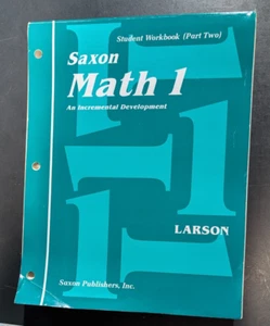Saxon Math 1 Student Workbook Part2 Larson An Incremental Development homeschool - Picture 1 of 5