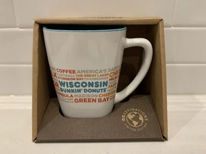 NEW Dunkin Donut Wisconsin DD Destinations Coffee Tea Cup Mug 12 oz RARE - Picture 1 of 2