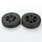 2 Pieces Grill Wheels Black 6 inch Easy Install Hand Truck Tires Universal