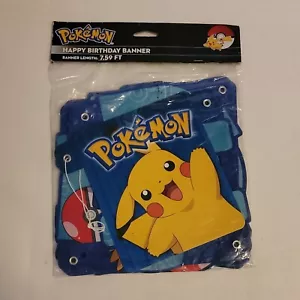 Pokemon Happy Birthday Banner Pikachu 7,59 Fuß - Bild 1 von 2
