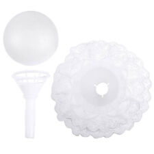 Foam Floral Bouquet Holder with Lace Collar for Weddings and Decorations-FA