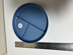 Kids Divided Plates 4pk Reusable BPA-FREE Blue 7.5" Dishwasher & Microwave Safe - Picture 1 of 2
