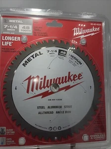 MILWAUKEE 7-1/4" METAL STEEL CUTTING CARBIDE CIRCULAR SAW BLADE 48T 48-40-4235 - Picture 1 of 10