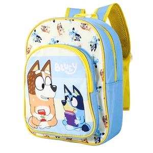 Bluey & Bingo Deluxe Backpack Character Boys Girls Children School Rucksack Kids - Picture 1 of 3