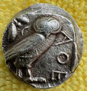 Ancient Athens Greece Athena Owl Tetradrachm Coin 440-404 BC 16.1 Grams Silver - Picture 1 of 16