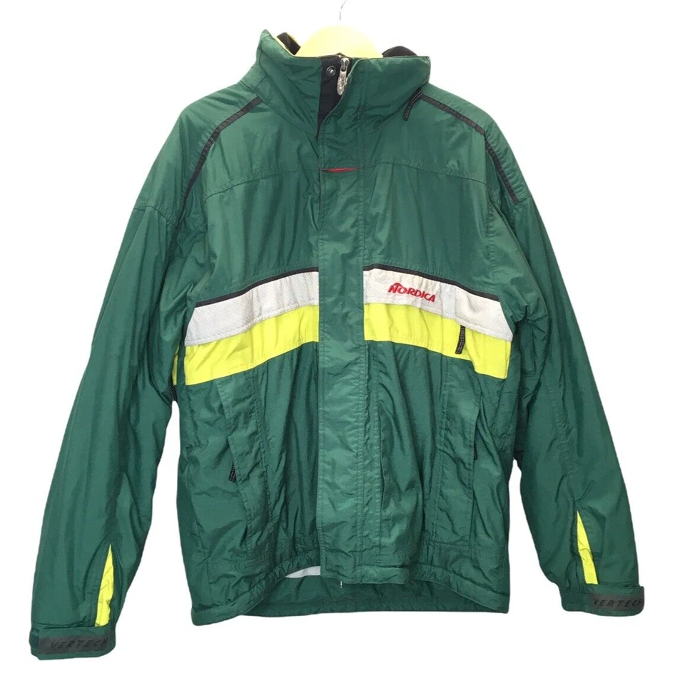 Y2K Vintage Nordica Windbreaker Coat Men Medium Ski Retro 80s  90s Waterproof - Image 1 of 4