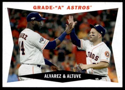 2020 Topps Archives #60CC-AA Grade "A" Astros (Yordan Alvarez / Jose Altuve) - Image 1 of 2
