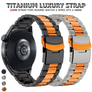 Correa pulsera de metal titanio de 22 mm para reloj Huawei/Samsung/Garmin/Amazfit - Imagen 1 de 34