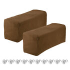 2pcs Stretch Armrest Covers, Couch Arm Covers with Twist Pin, Coffee