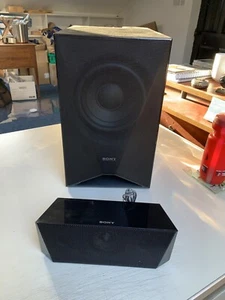 SONY Speakers Home Theatre TV 1 Subwoofer 1 Soundbar BLACK Cabled SS-WSB123 Set2 - Picture 1 of 15