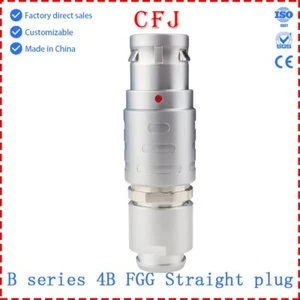 Circular Push-Pull Self-Locking Connector FGG 4B 4-48 PIN Straight Aviation Plug - Picture 1 of 7