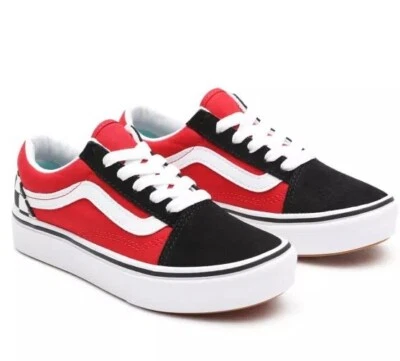 Vans Zapatillas ComfyCush Old Skool, Junior - Art. VN0A4UHA35U1 (Negro/Rojo) - Imagen 1 de 4