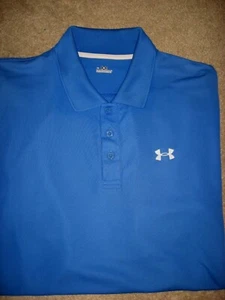 Mens Blue UNDER ARMOUR Golf Polo Shirt XL - Picture 1 of 1