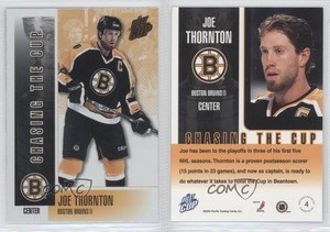 2002-03 Pacific Quest for the Cup Chasing the Cup Joe Thornton #4