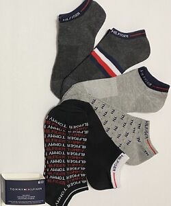 Tommy Hilfiger Womens Low-Cut Cushion Sole Sports Socks Cotton Blend 4 Pairs
