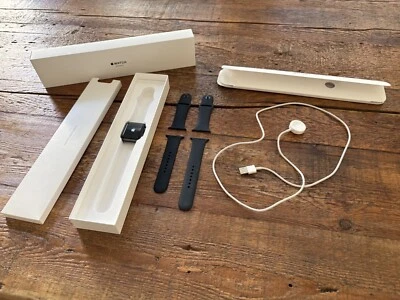 Apple Watch Series 3GPS 42mm Space Gray Aluminum With Black Bands - Image 1 of 4