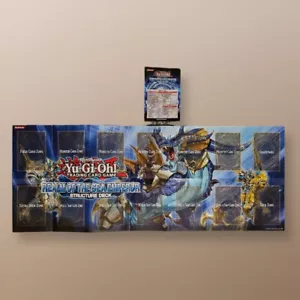 Yu-Gi-Oh TCG Realm Of The Sea Emperor Structure Deck Paper Game Mat *Unused* - Picture 1 of 4