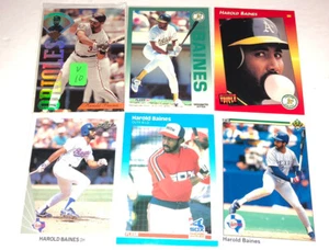 Harold Baines Menge 6 verschiedene weiße Sox etc Baseball Karten Mitglied HOF V10 - Bild 1 von 3