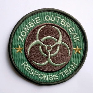 PARCHE DE HIERRO 3" Camuflaje cazador de riesgos biológicos para equipo de respuesta a brotes zombies camuflaje bordado - Imagen 1 de 5