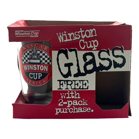 Nascar Winston Cup Series Pint Glass New in Package Cover
