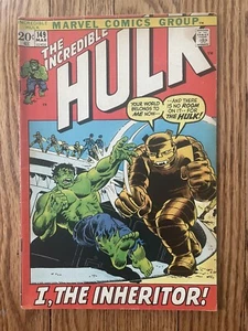 THE INCREDIBLE HULK #149 - 1972 First Appearance Of The Inheritor Marvel Comics. - Picture 1 of 7