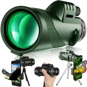 80x100 HD ZOOM Powerful Monocular Telescope Portable Binoculars Hunting Camping - Picture 1 of 6