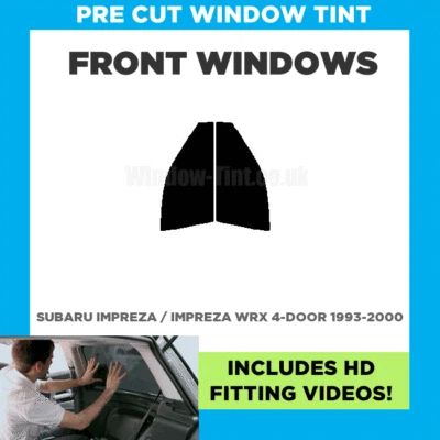 Pre Cut Tint For Subaru Impreza / Impreza WRX 4-door 93-00 - Front Windows - Image 1 of 4