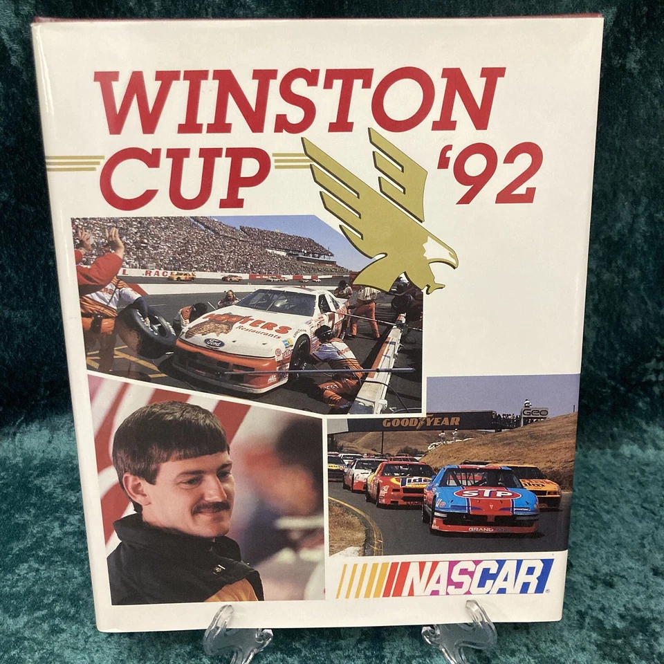 Winston Cup 1992 Yearbook NASCAR Alan Kulwicki 1st Place, R. Petty Final Season - Image 1 of 4