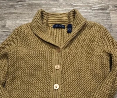 Cárdigan Suéter De Colección Karen Scott Para Mujer Talla PS Petite Grandmacore Acogedor Marinero Foto 1 de 4