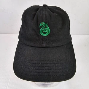 Slytherin Hogwarts House Slideback Adjustable Black Hat / Cap - Harry Potter - Picture 1 of 8