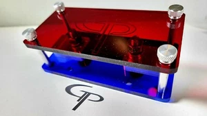 GP Car Audio Single spot ANL Fuse Block Holder Lug Style Blue w/ Red Top - Picture 1 of 1