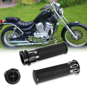 For Suzuki Intruder VS 700 750 1500 1400 800 1" Motorcycle Handle Bar Hand Grips - Picture 1 of 15
