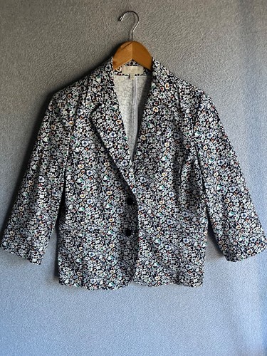 VETEMENTS Giacca Talbots donna 12 stampa floreale davanti 2 bottoni ufficio business carriera