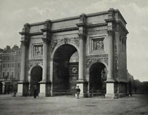 1909 "MARBLE ARCH, KYDE PARK" Photographic View of London Photographic - Bild 1 von 3
