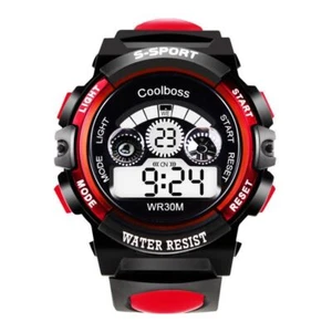 Black Blue Red Yellow Digital Watches LED Boys Watches Luminous Watches Unisex - Picture 1 of 11