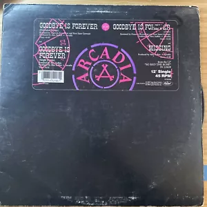 Arcadia: Goodbye Is Forever 12" Single 1985 Capitol EXC (Duran Duran) - Picture 1 of 3
