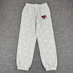 Disney Parks Minnie Mouse Polka Dot Fleece Jogger Jogginghose Grau Damen XS * - Bild 1 von 15