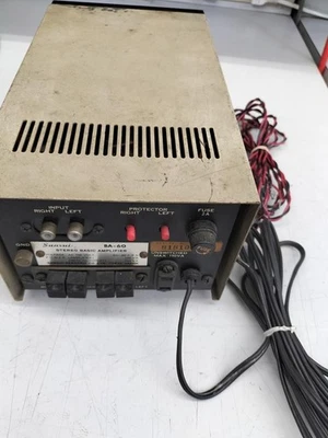 Sansui Stereo Power Amplifier BA-60 AC100V 117V 220V 240V 100VA Audio Japan Junk - Image 1 of 4