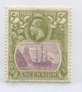 Ascension KGV 1927 5d mint o.g. hinged - Picture 1 of 1