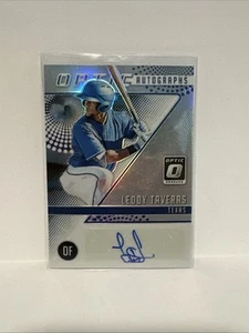 2018 Panini Donruss Optic - Optic Autographs Leody Taveras #OA-LT (AU, RC) - Bild 1 von 2