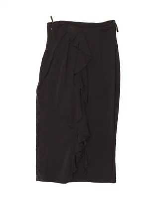 Falda recta para mujer ELISABETTA FRANCHI IT 44 mediana W26 negra LX02 Foto 1 de 3