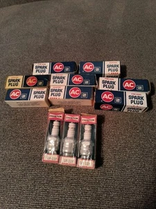 3 Champion Spark Plugs New. 14 Ac Gm Spark Plugs Used. - Picture 1 of 1