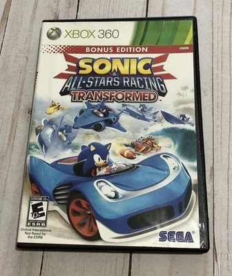 Xbox 360 Sonic All-Stars Racing Transformed Bonus Edition Sega Video Game Works - Image 1 of 3