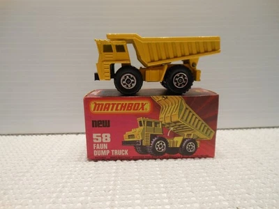 MATCHBOX LESNEY 1976 SUPERFAST #58 FAUN DUMP TRUCK NEW IN BOX - Image 1 of 4